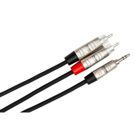 สายสัญญาณ Hosa (HMR-010Y) Pro Stereo Breakout, REAN 3.5 mm TRS to Dual RCA, 10 ฟุต_5